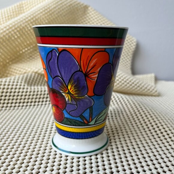 Walled Garden 2 Mugs by Wren England Flowers Poppies Violets - Picture 7 of 16